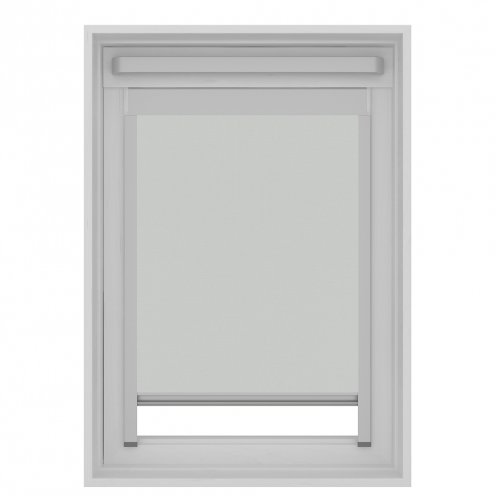 partij Renovatie dichtheid Dakraam rolgordijn lichtdoorlatend grijs GGL M06 - ilumio raamdecoratie