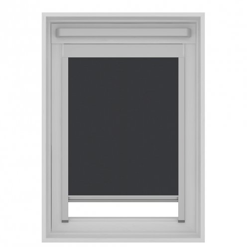 omvang toespraak Uitsluiting Dakraam rolgordijn lichtdoorlatend zwart GGL 304 - ilumio raamdecoratie