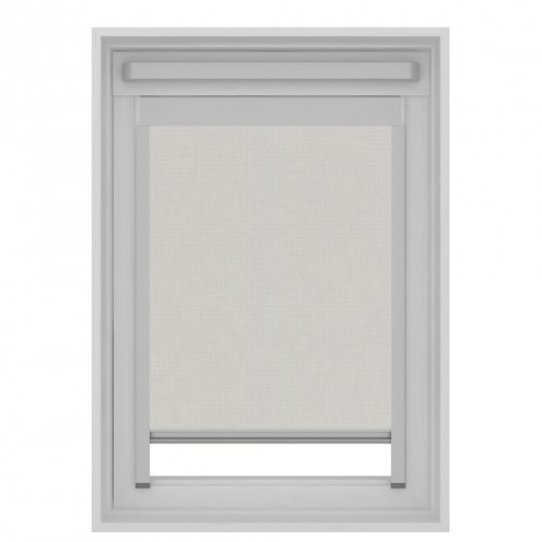 omvatten Dierentuin s nachts nakomelingen Dakraam rolgordijn semi-transparant grijs wit screen GGU PK10 - ilumio  raamdecoratie